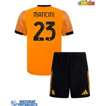 AS Roma Gianluca Mancini #23 Replica Away Minikit 2025-26 Short Sleeve (+ pants)